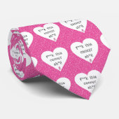 Borstkanker Bewustmaking - Kanker is Rude! Stropdas (Opgerold)