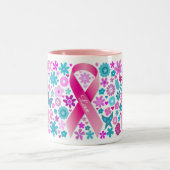 Borstkanker Bewustmaking Koffiekoffie Mok (Center)