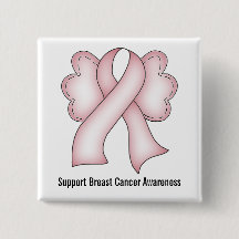 Borstkanker Bewustmaking (lichtroze met vleugels)