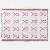 Borstkanker Bewustmaking lint-drietroblanket Deken (Voorkant)