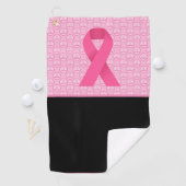 Borstkanker Bewustmaking met roze lint Golfhanddoek (Insitu)