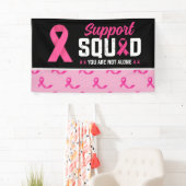 Borstkanker Bewustmaking met roze lint Spandoek (Insitu)