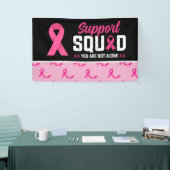 Borstkanker Bewustmaking met roze lint Spandoek (Beurs)