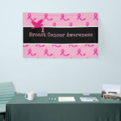 Borstkanker Bewustmaking met roze lintbanner Spandoek (Beurs)