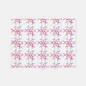 Borstkanker Bewustmaking Ribbons Chemo Blanket Fleece Deken (Voorkant (Horizontaal))