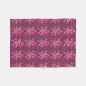 Borstkanker Bewustmaking Ribbons Fleece Blankets Deken (Voorkant (Horizontaal))