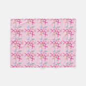 Borstkanker Bewustmaking Ribbons Soft Blankets Fleece Deken (Voorkant (Horizontaal))