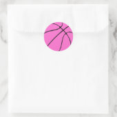 Borstkanker Bewustmaking Roze Basketball Stickers (Tas)