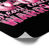 Borstkanker Bewustmaking Roze boxinghandschoenen W Poster (Hoek)
