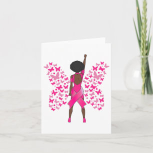 Borstkanker Bewustmaking Roze Butterflies Afrikaan Kaart