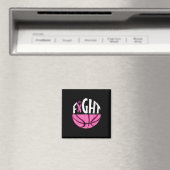 Borstkanker Bewustmaking Roze lint Basketball Tea Magneet (Insitu (Vaatwasser))