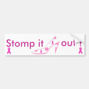 Borstkanker Bewustmaking Roze lint Bumpersticker