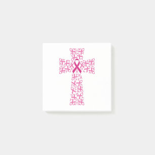 Borstkanker Bewustmaking Roze lint kruis Post-it® Notes