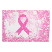 Borstkanker Bewustmaking Roze lint Kussensloop (Achterkant)