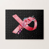Borstkanker Bewustmaking Roze lint Legpuzzel (Horizontaal)