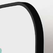 Borstkanker Bewustmaking Roze lint Logo Pickleball Paddle (Links Detail)