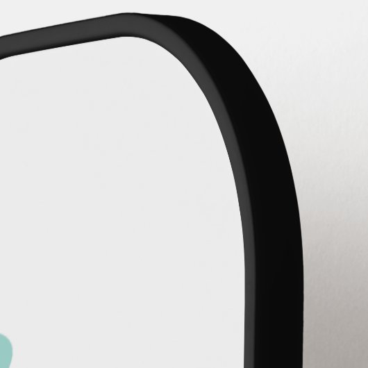 Borstkanker Bewustmaking Roze lint Logo Pickleball Paddle (Links Detail)