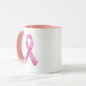 Borstkanker Bewustmaking Roze lint Mok (Voorkant links)