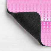 Borstkanker Bewustmaking Roze lint Muismat (Hoek)
