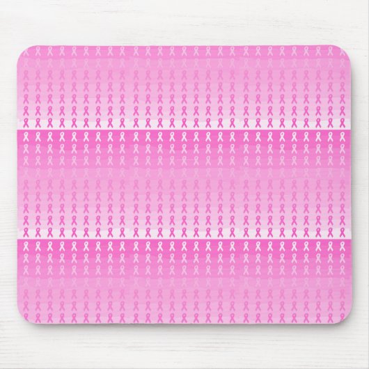 Borstkanker Bewustmaking Roze lint Muismat (Voorkant)