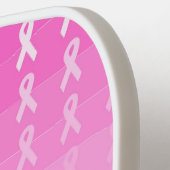 Borstkanker Bewustmaking Roze lint Pickleball Paddle (Links Detail)