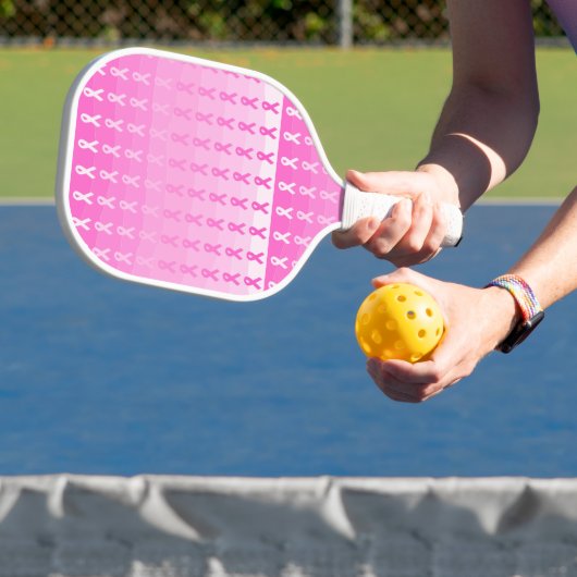 Borstkanker Bewustmaking Roze lint Pickleball Paddle (Insitu)