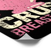 Borstkanker Bewustmaking Roze lint Poster (Hoek)