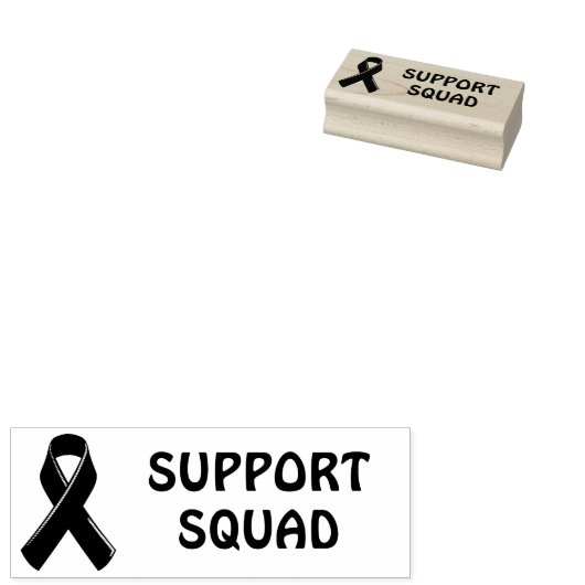 Borstkanker Bewustmaking Roze lint Rubberstempel (Gestempeld)