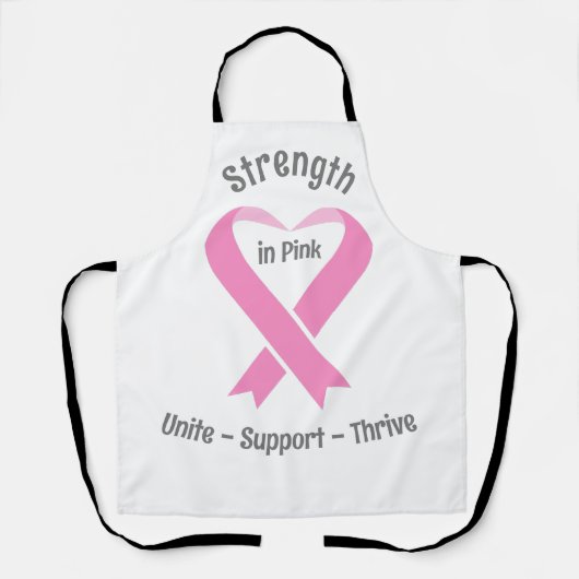Borstkanker Bewustmaking Roze lint Schort (Voorkant)