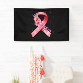 Borstkanker Bewustmaking Roze lint Spandoek (Insitu)