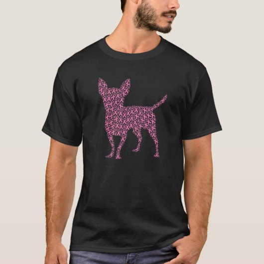 Borstkanker Bewustmaking Roze lint T-shirt (Voorkant)