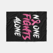 Borstkanker Bewustmaking Roze lint T-Shirt80 Fleece Deken (Voorkant (Horizontaal))