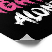 Borstkanker Bewustmaking Roze lint T-Shirt80 Poster (Hoek)