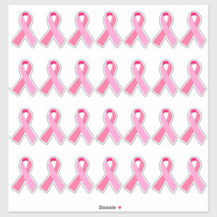 Borstkanker Bewustmaking Roze lint X 28 Sticker