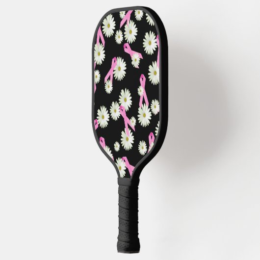 Borstkanker Bewustmaking Roze linten Pickleball Paddle (Links)