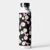 Borstkanker Bewustmaking Roze linten Waterfles (Links)