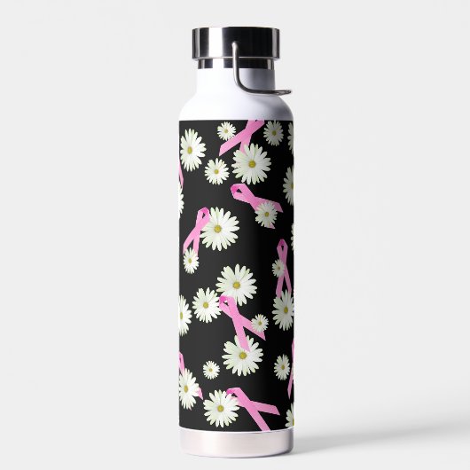 Borstkanker Bewustmaking Roze linten Waterfles (Links)