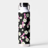 Borstkanker Bewustmaking Roze linten Waterfles (Voorkant)