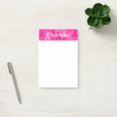 Borstkanker Bewustmaking Roze lintpatroon Post-it® Notes (Kantoor)