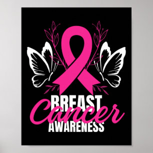 Borstkanker Bewustmaking Roze lintsteunplein Poster