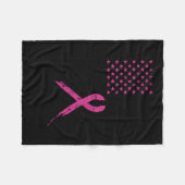 Borstkanker Bewustmaking Roze Ribbon Amerikaanse v Fleece Deken (Voorkant (Horizontaal))