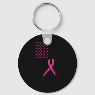 Borstkanker Bewustmaking Roze Ribbon Amerikaanse v Sleutelhanger