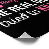 Borstkanker Bewustmaking Roze Ribbon Mam Vrouwen S Poster (Hoek)