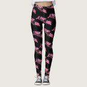 Borstkanker Bewustmaking Roze strijd Leggings (Voorkant)