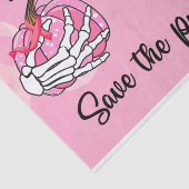 Borstkanker Bewustmaking Sparen de pompoenroze Tissuepapier (Detail)