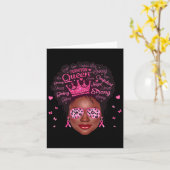 Borstkanker Bewustmaking Survivor Black Vrouwen Ro Kaart (Gele Bloem)