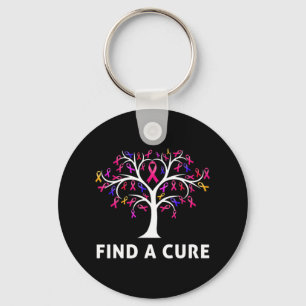 Borstkanker - Bewustmaking vindt een kure boomrib Sleutelhanger