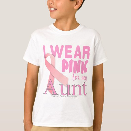 Borstkanker Bewustmaking voor tante T-shirt (Voorkant)