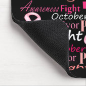 Borstkanker Bewustmaking Woorden bestrijden Muismat (Hoek)