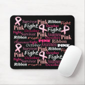 Borstkanker Bewustmaking Woorden bestrijden Muismat (Met muis)
